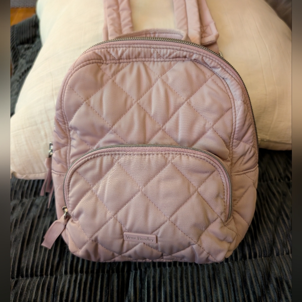 Mini Backpack in Performance Twill Hydrangea Pink… - image 2